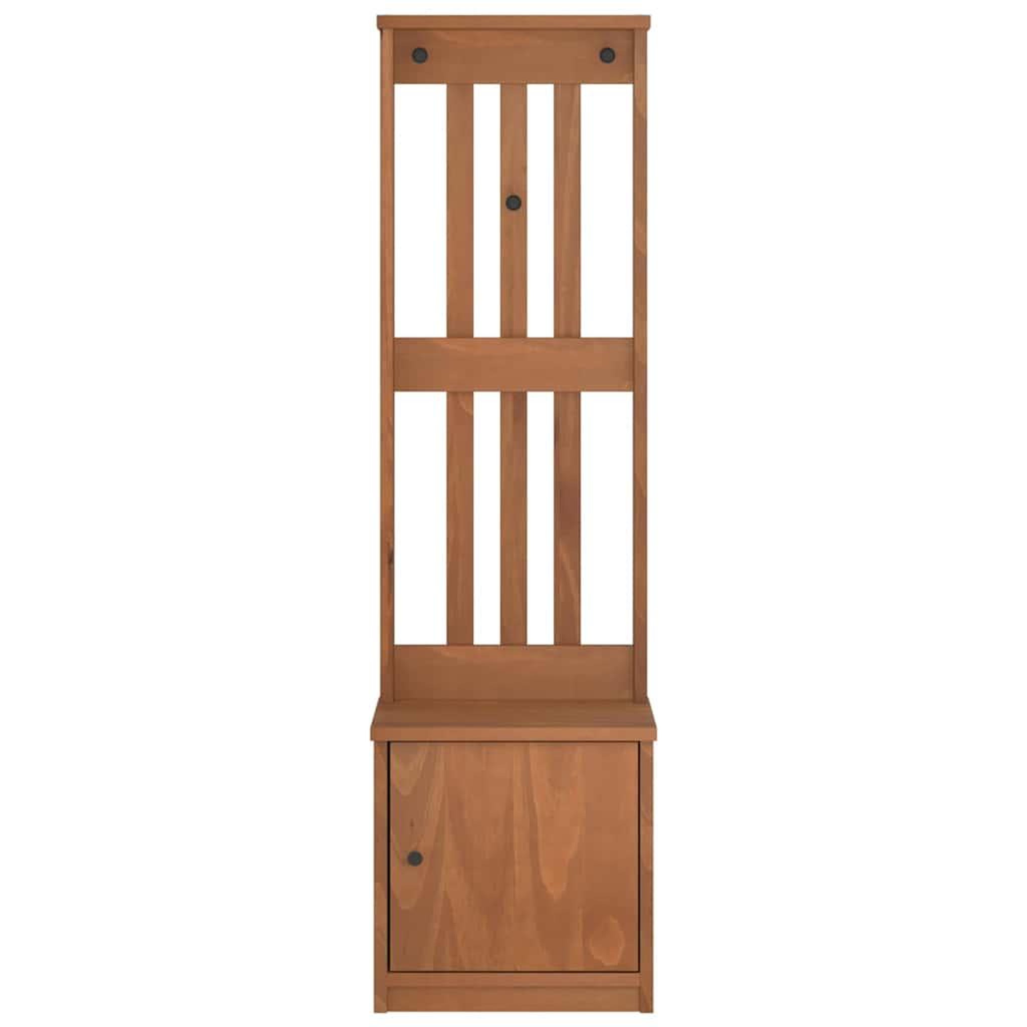 Voir la diapositive 5 : VIDAXL Portemanteau SANDENS 45x40x159,5 cm bois massif pin