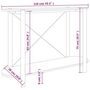 Voir la diapositive 6 : VIDAXL Table console Blanc 110x38x75 cm Bois d'ingenierie