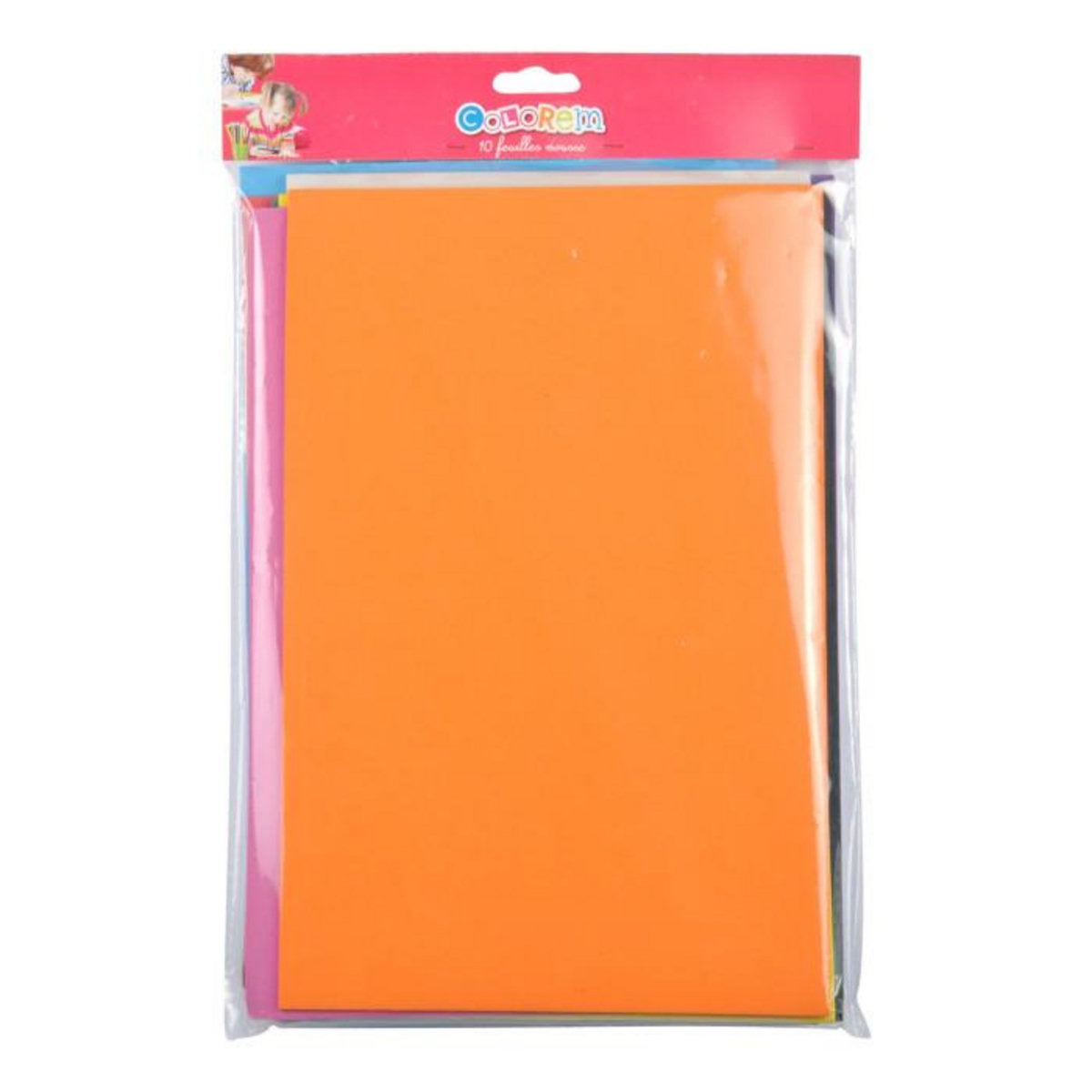 Paris Prix Lot de 10 Feuilles  A4 Mousse  Multicolore