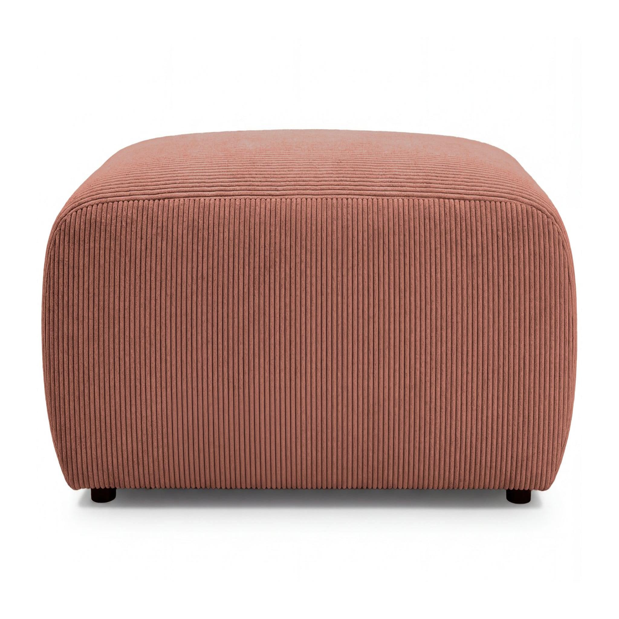 Voir la diapositive 1 : CASANOVA PARIS Sacha - pouf en velours côtelé 105x57x40
