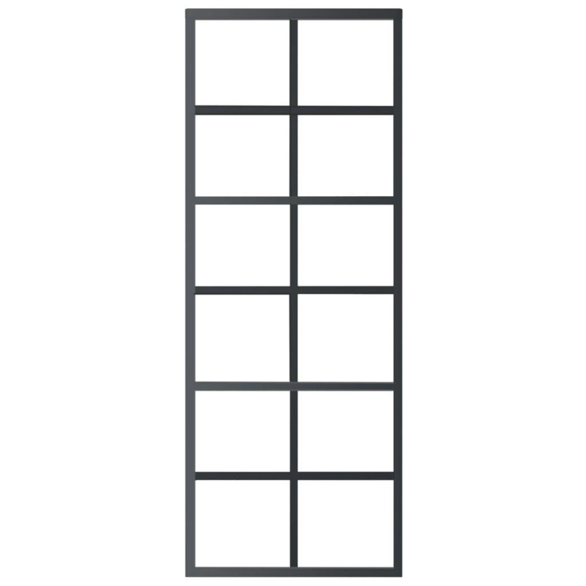 VIDAXL Porte coulissante et quincaillerie Verre ESG/Aluminium 76x205cm