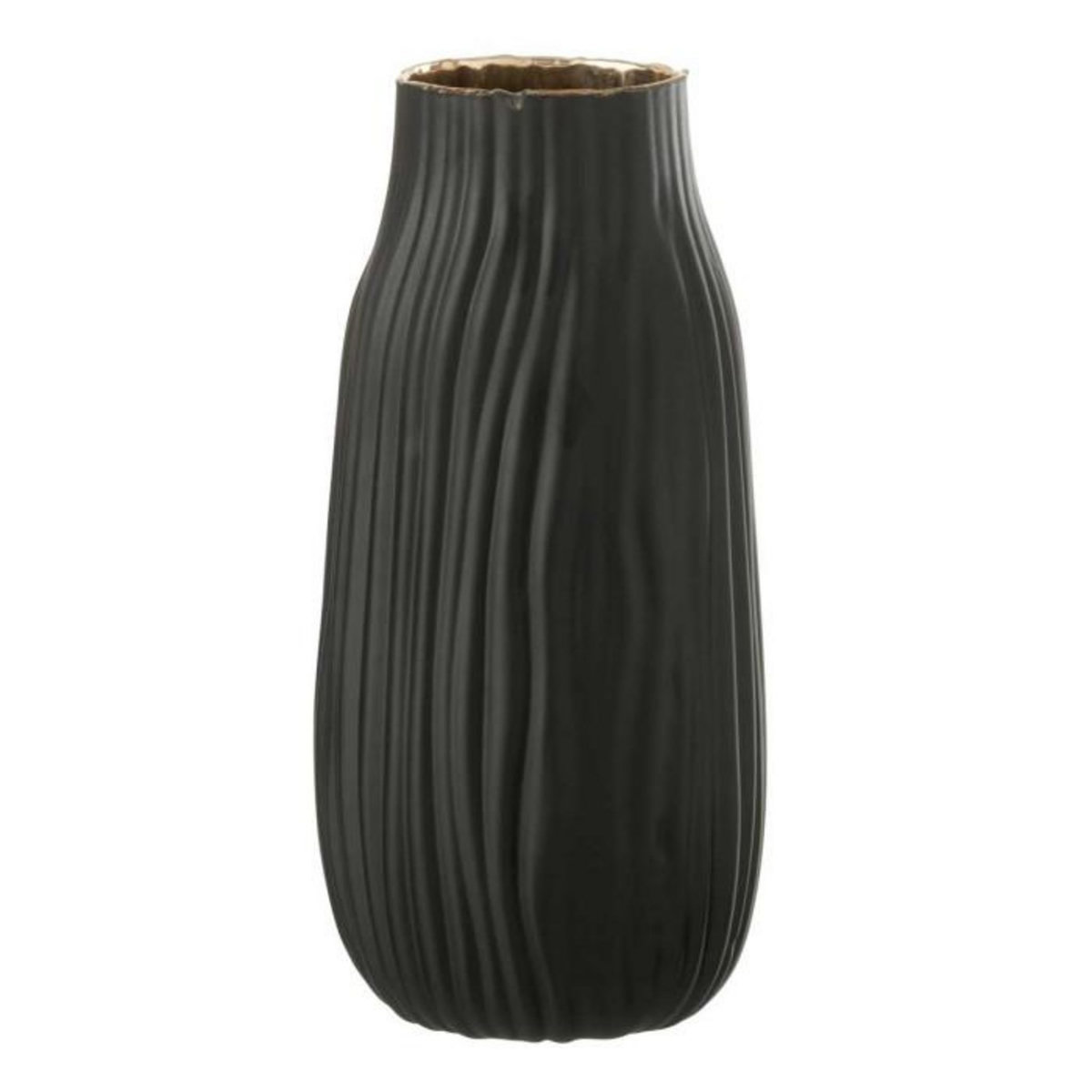 Paris Prix Vase à Rainures en Verre  Louis  26cm Noir