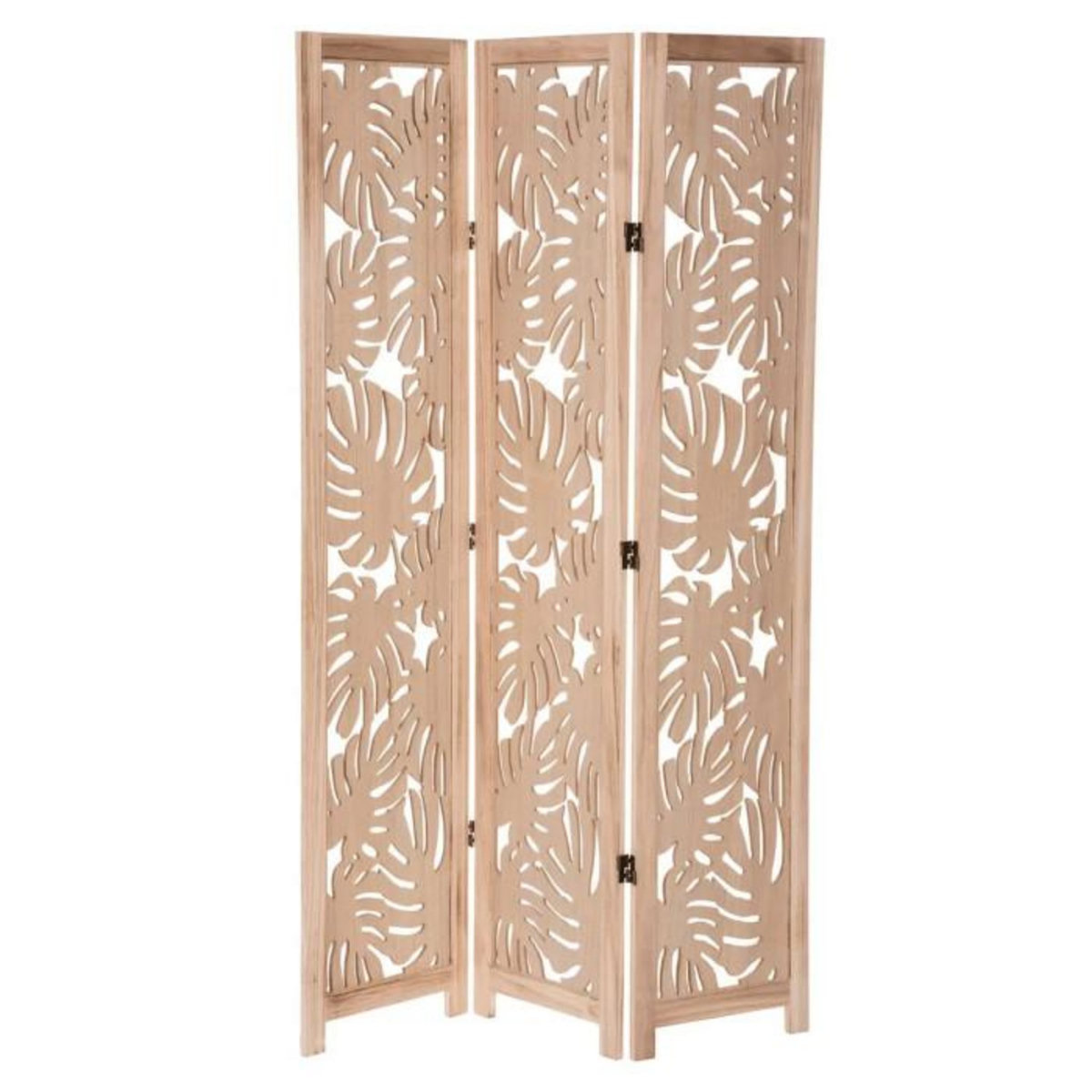 ATMOSPHERA Paravent Déco en Bois  Palm  106x165cm Beige