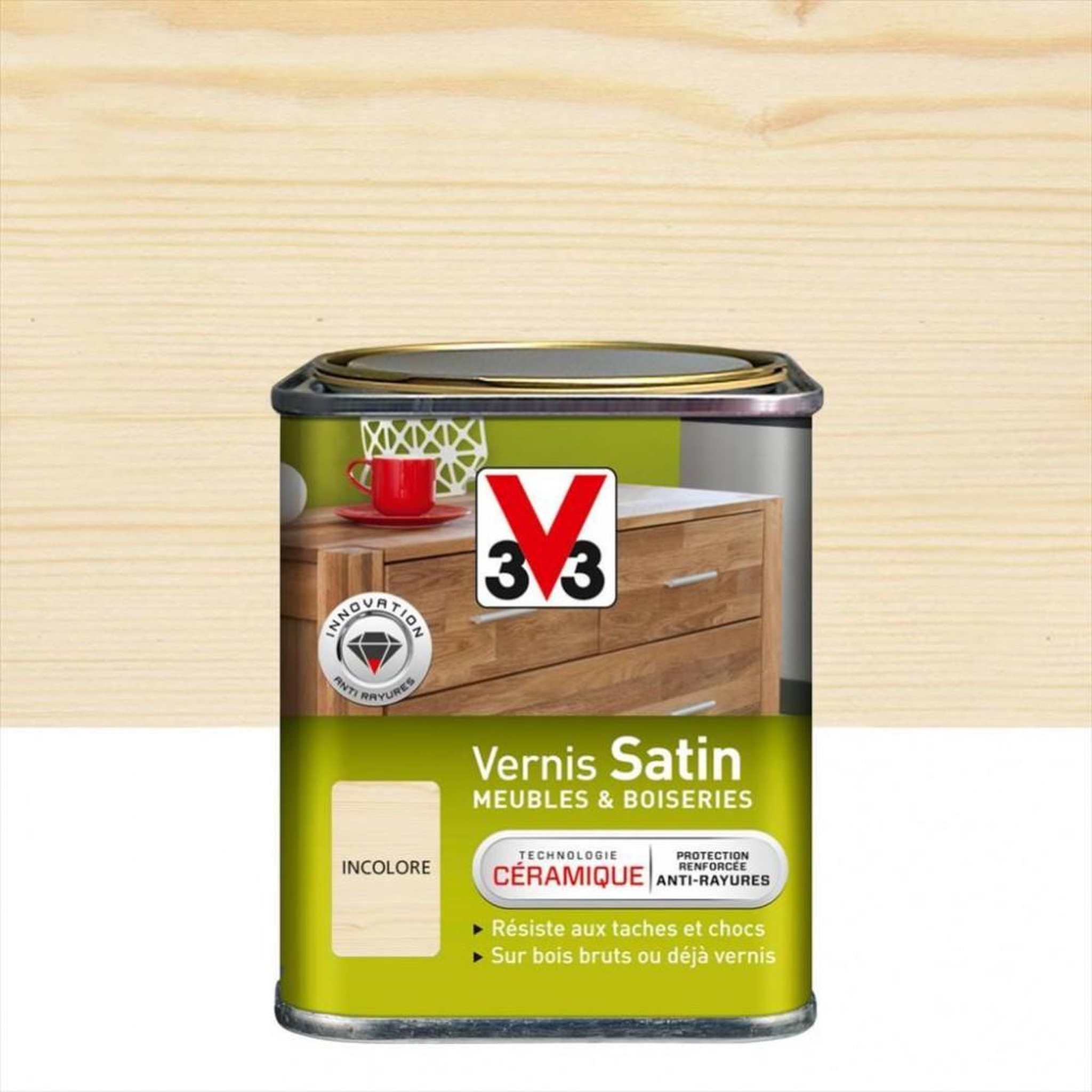 CENTRALE BRICO Vernis meuble et objet V33, incolore satiné, 0.25l
