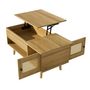 Voir la diapositive 6 : MERAX Table Basse Avec 2 Portes Et Bureau Relevable
