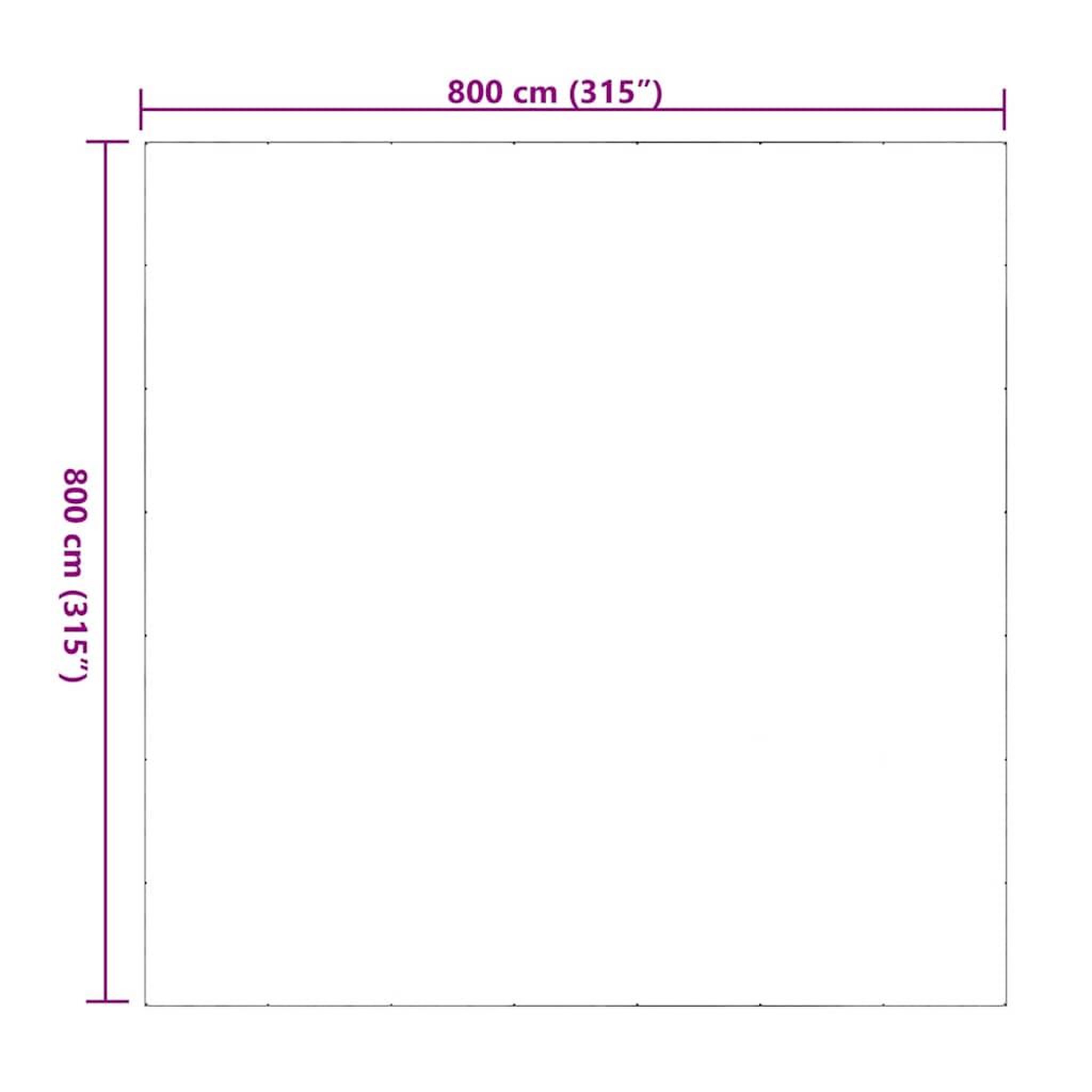Voir la diapositive 6 : VIDAXL Bache transparente avec œillets 8x8 m PVC