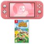 NINTENDO Console Nintendo Switch Lite Corail + Animal Crossing New Horizons