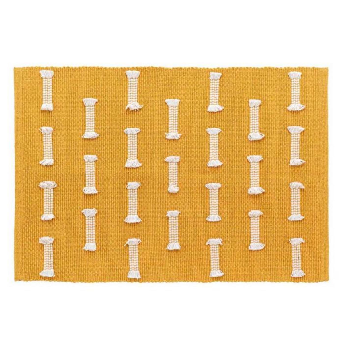 Paris Prix Tapis Déco Tissé  Juline  50x80cm Jaune