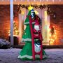 Voir la diapositive 2 : OUTSUNNY Décoration gonflable LED de Noël 2,47H m - sapin de Noël enneigé décoré avec échelle personnages - polyester imperméable