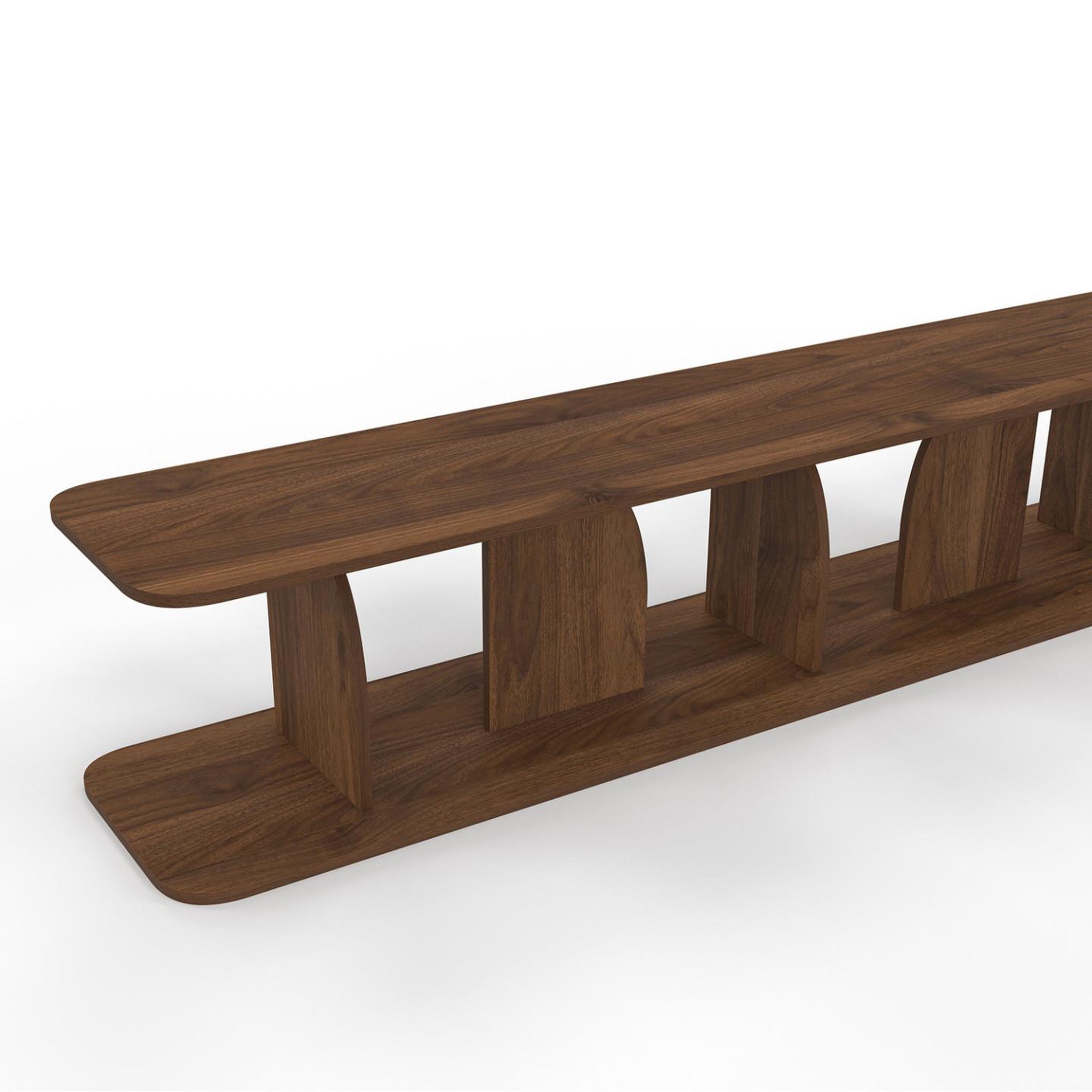 Voir la diapositive 5 : ID MARKET Meuble tv 180 cm japandi edith bois effet noyer