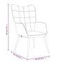 Voir la diapositive 6 : VIDAXL Chaise de relaxation avec tabouret Gris clair Tissu