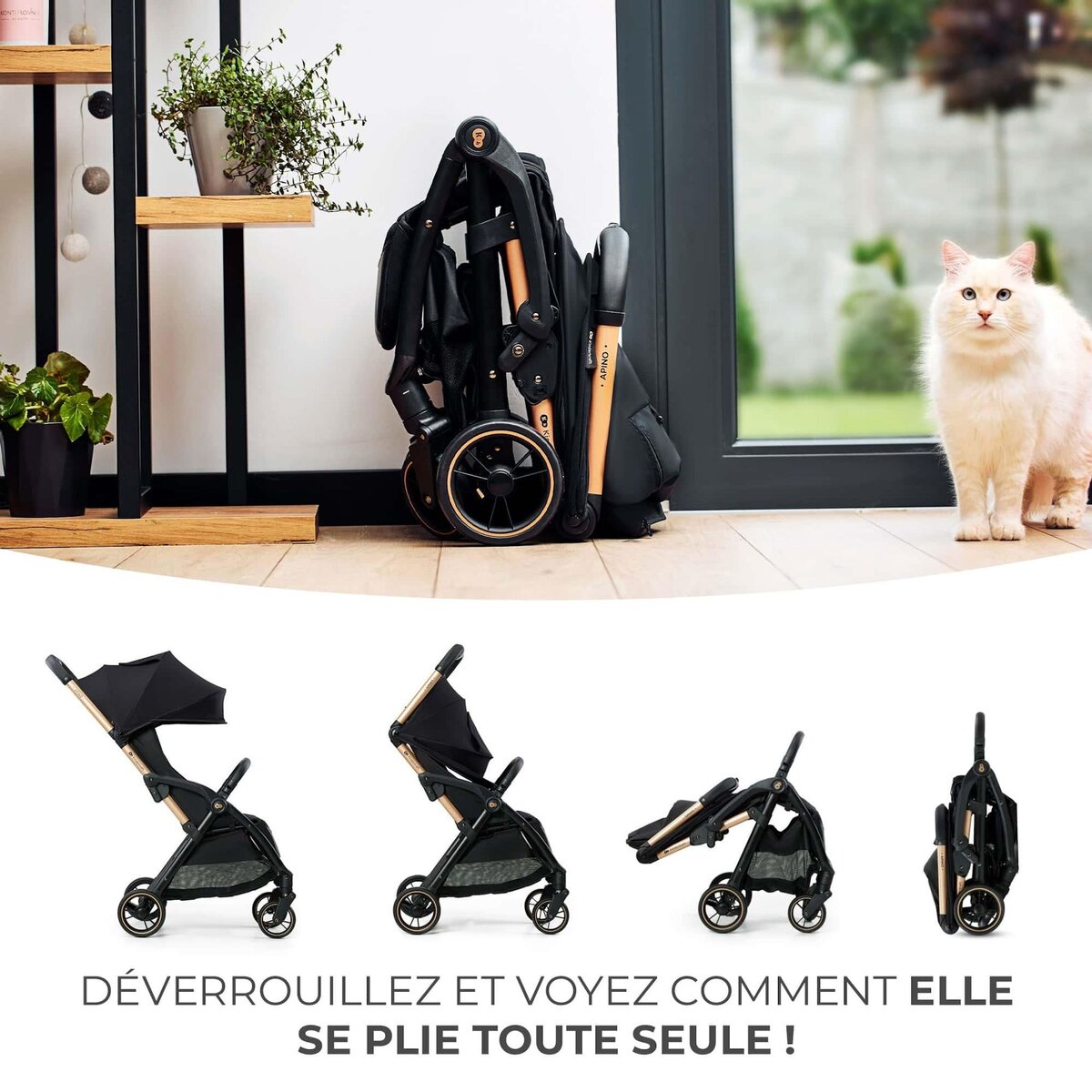 KINDERKRAFT Poussette apino pratique et confortable