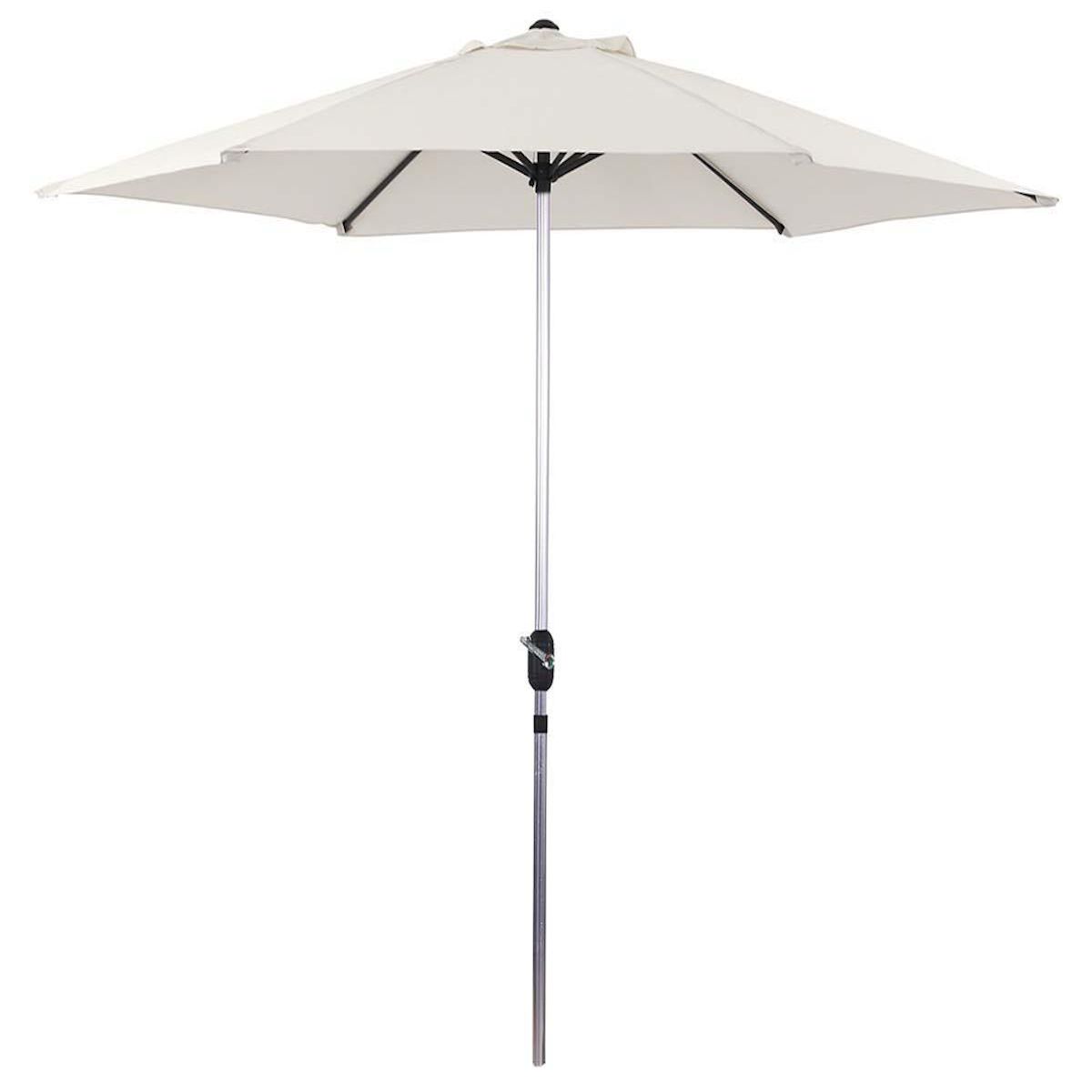 Habitat et Jardin Parasol jardin droit Alu  Sol  - Rond - Ø 3m - Ecru