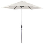 Habitat et Jardin Parasol jardin droit Alu  Sol  - Rond - Ø 3m - Ecru