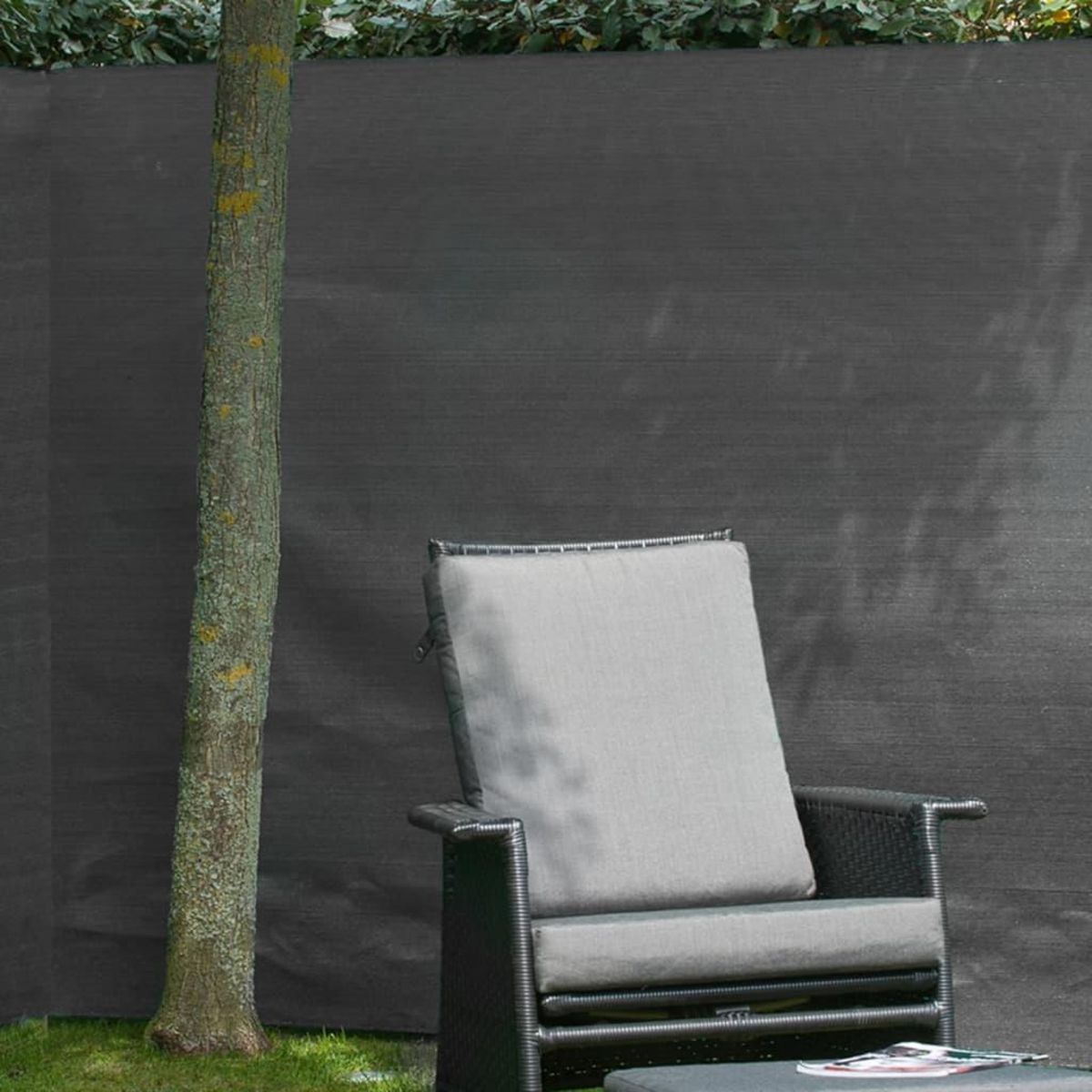 NATURE Nature Brise-vue de jardin PE 1,5 x 5 m Anthracite