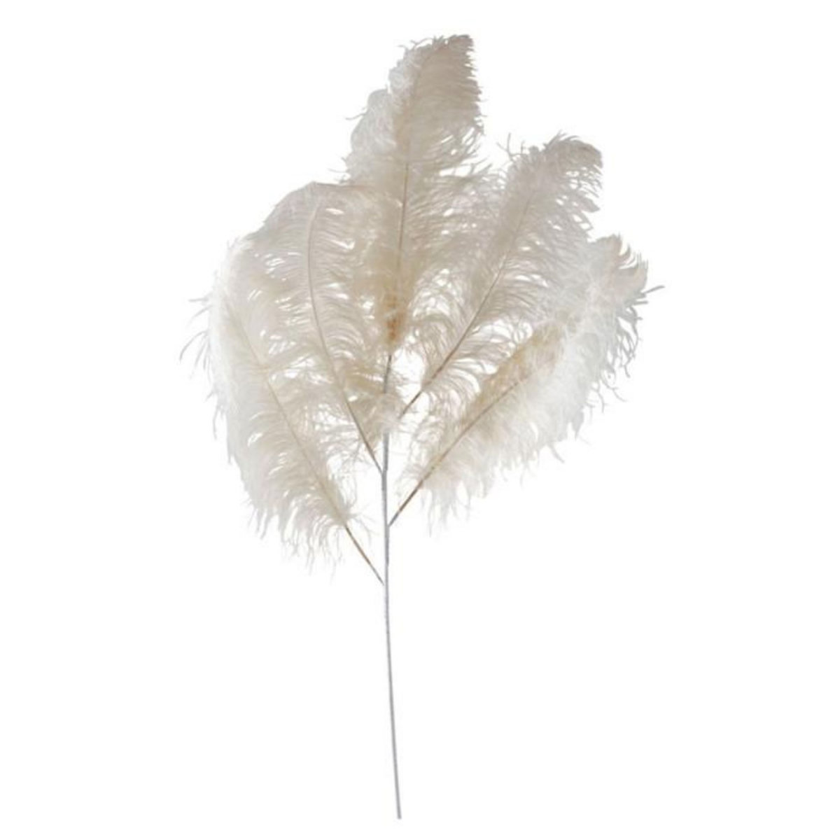 Paris Prix Plante Artificielle  Plume d'Autruche  143cm Ivoire