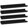 Voir la diapositive 2 : VIDAXL Etageres murales 4 pcs Noir 40x9x3 cm