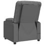Voir la diapositive 5 : VIDAXL Fauteuil inclinable Gris Similicuir