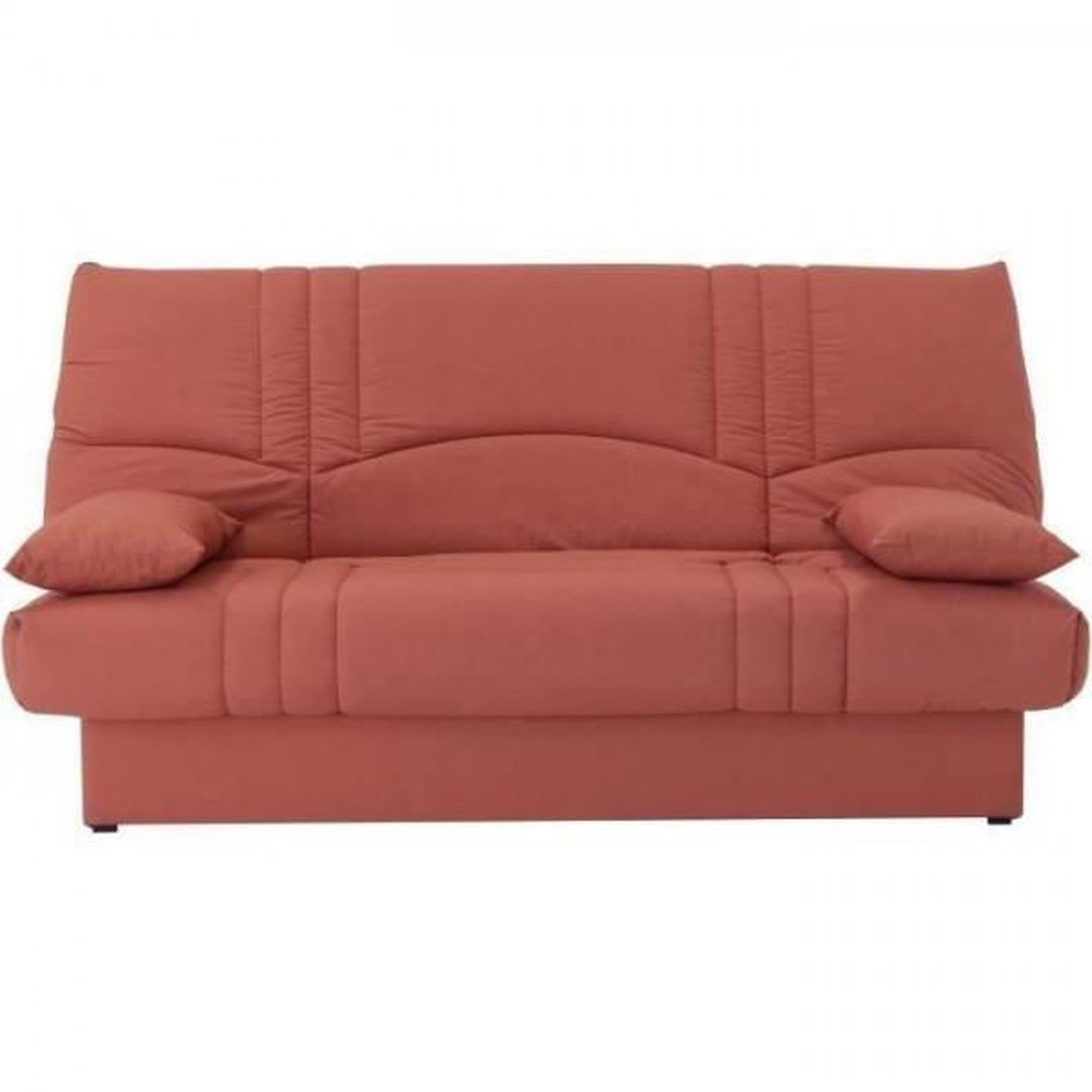 MARKET24 Banquette clic clac 3 places - tissu Terracotta - Style contemporain - L 190 x P 92 cm - DREAM