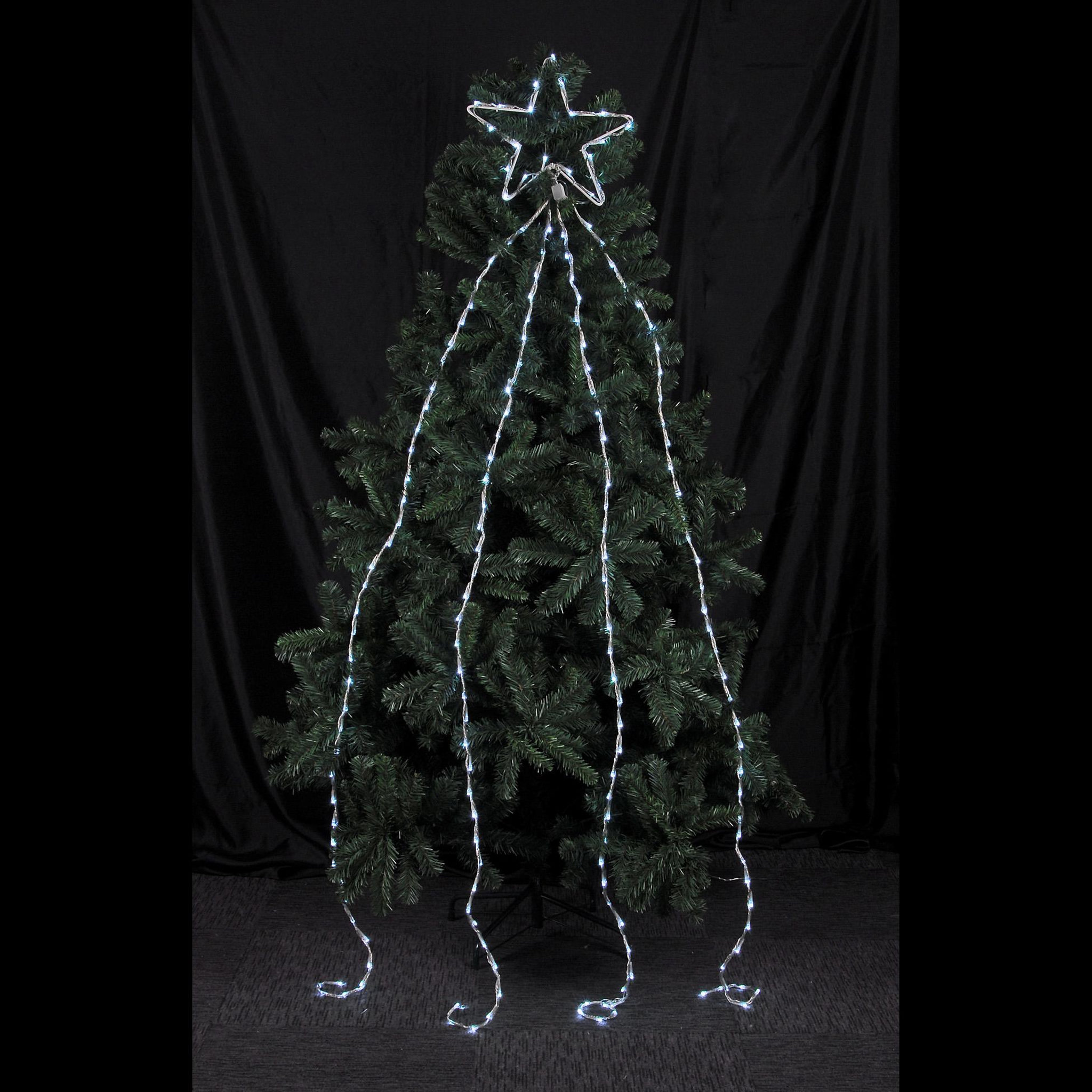 Voir la diapositive 3 : Eden Tombée étoilée 180 led blanc design et moderne