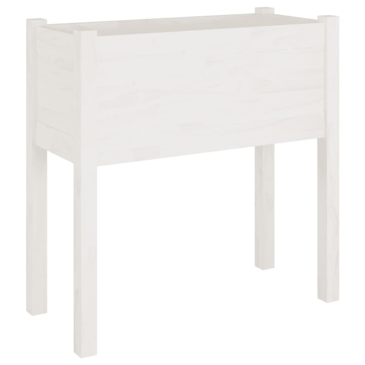 VIDAXL Jardinieres 2 pcs Blanc 70x31x70 cm Bois de pin massif