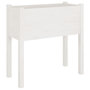 Voir la diapositive 3 : VIDAXL Jardinieres 2 pcs Blanc 70x31x70 cm Bois de pin massif