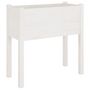 Voir la diapositive 3 : VIDAXL Jardinieres 2 pcs Blanc 70x31x70 cm Bois de pin massif