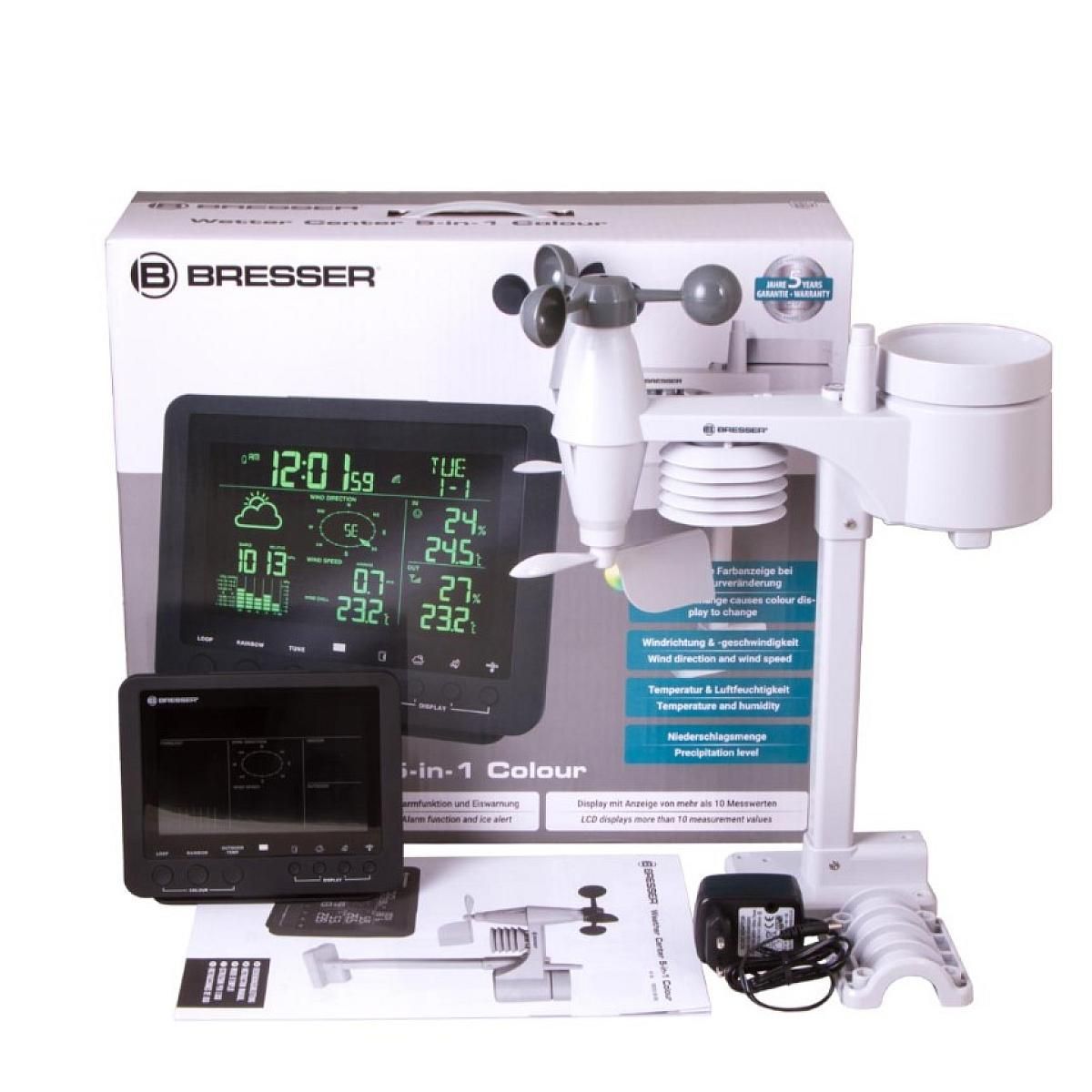 Bresser Station météo couleur 5-en-1  noir