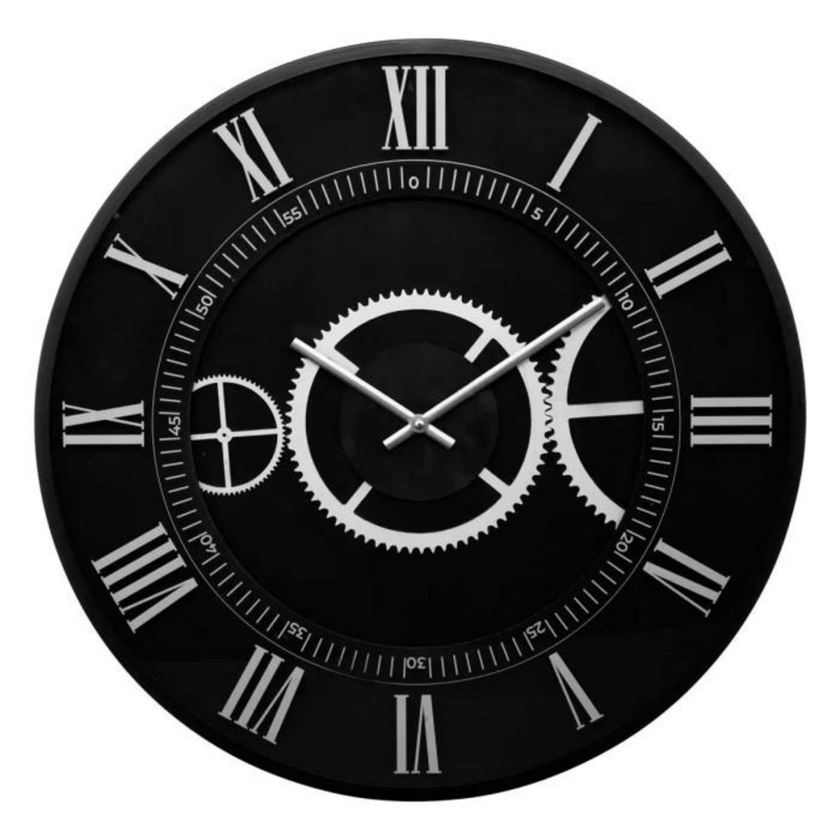 ATMOSPHERA Horloge Murale Mécanique  Kerian  57cm Noir