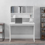 Voir la diapositive 3 : VIDAXL Bureau avec etageres Blanc 102x45x148 cm Bois d'ingenierie