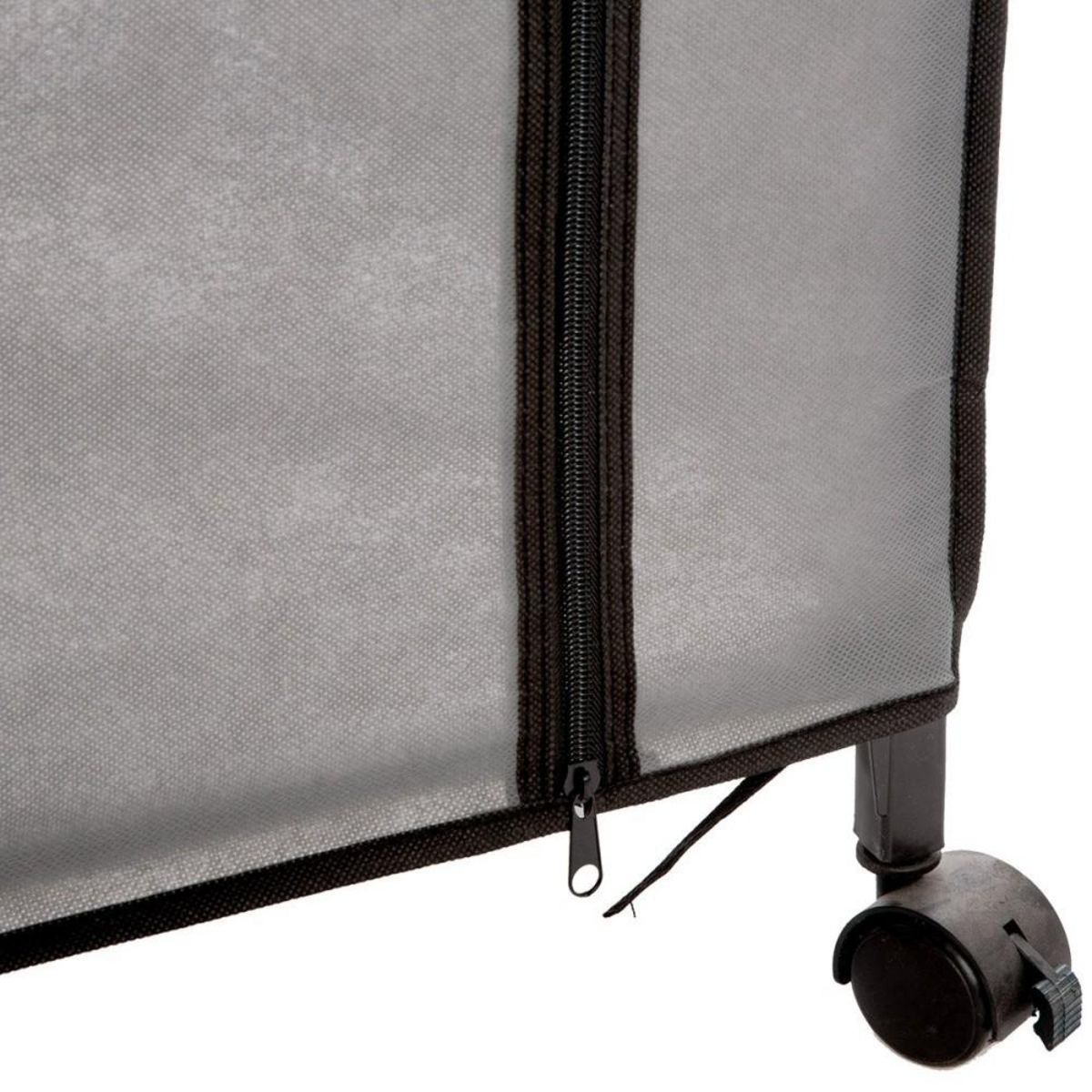 ATMOSPHERA Armoire roulettes 1 penderie 5 étagères