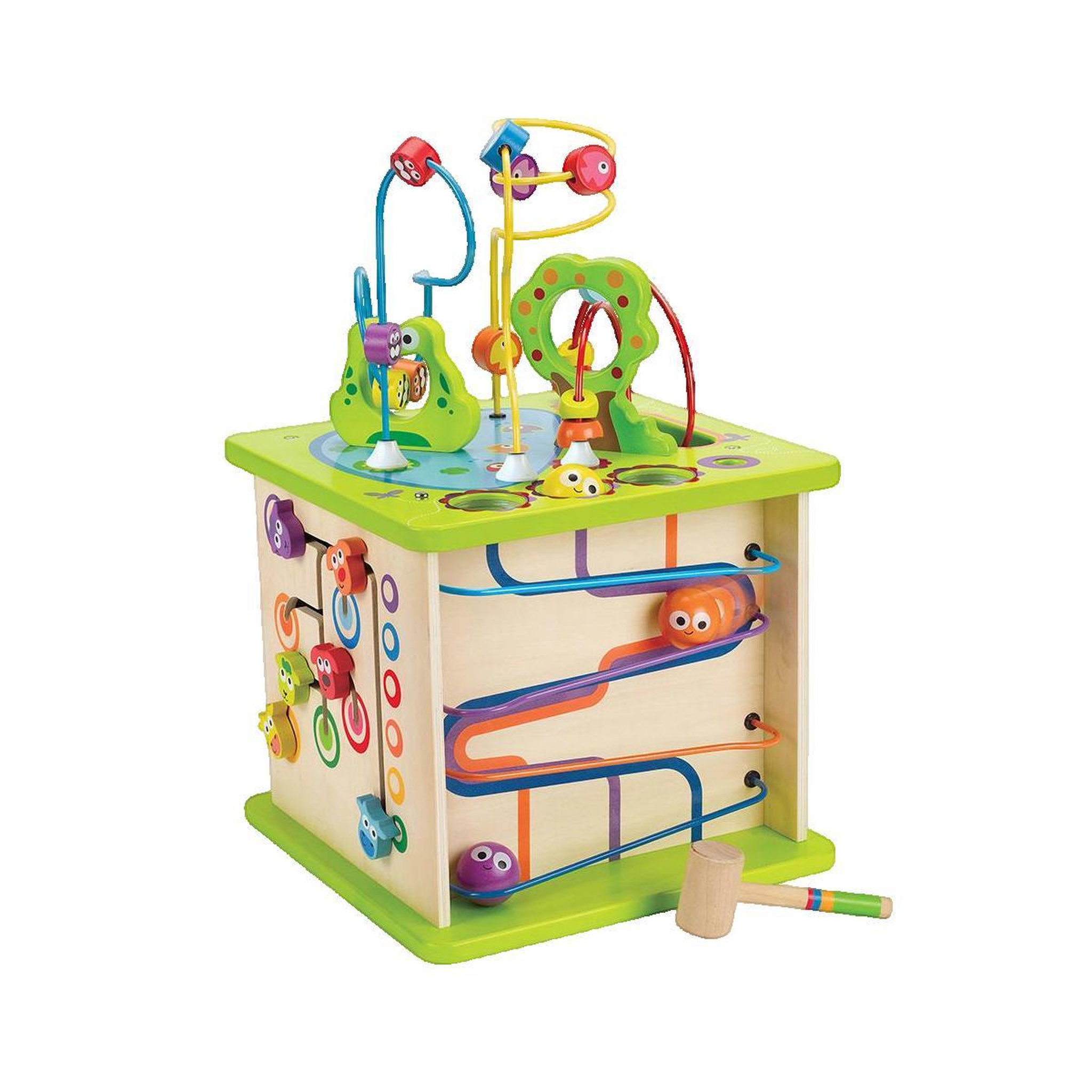 Voir la diapositive 3 : Hape Cube d'activités Hape en bois multicolore
