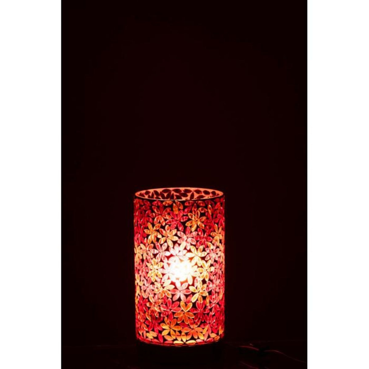 Paris Prix Lampe à Poser Mosaïque en Verre  Fleur  29cm Multicolore