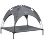 Voir la diapositive 2 : VIDAXL Lit pour chien avec auvent anthracite tissu Oxford et acier