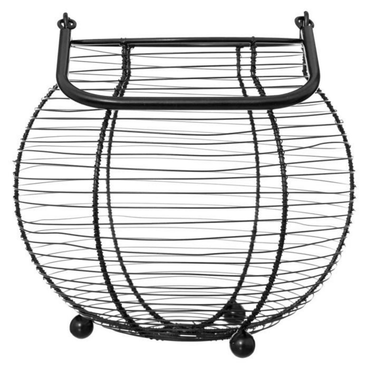 FIVE Panier de Rangement 55 Œufs  Métal  23cm Noir