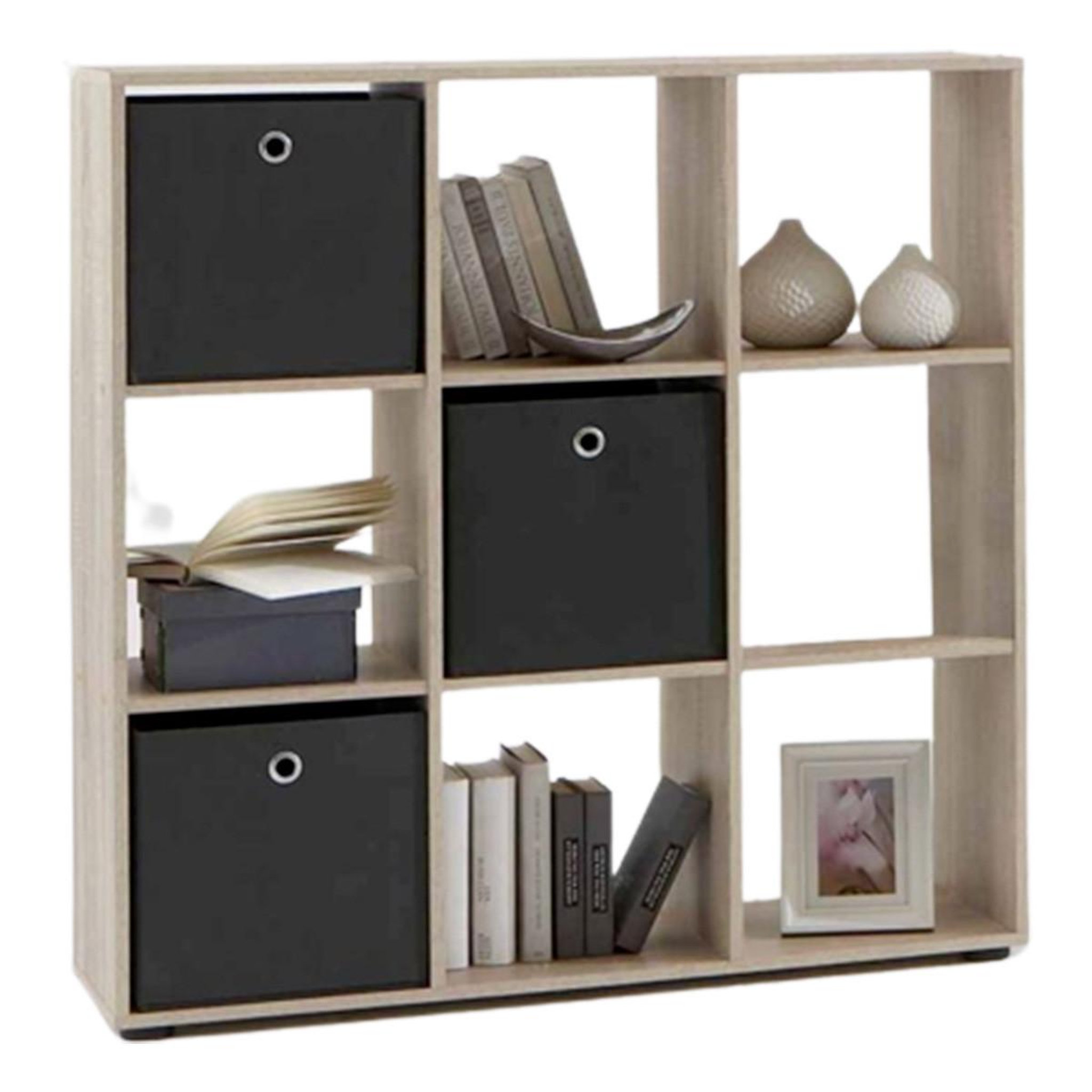 Paris Prix Étagère 9 cases design  gaman  108cm chêne