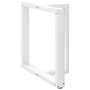 Voir la diapositive 4 : VIDAXL Pieds de table a manger forme de T 2 pcs blanc 80x35x(72-73) cm