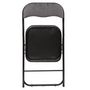 Voir la diapositive 2 : TOILINUX Lot de 6 Chaises pliantes effet velours