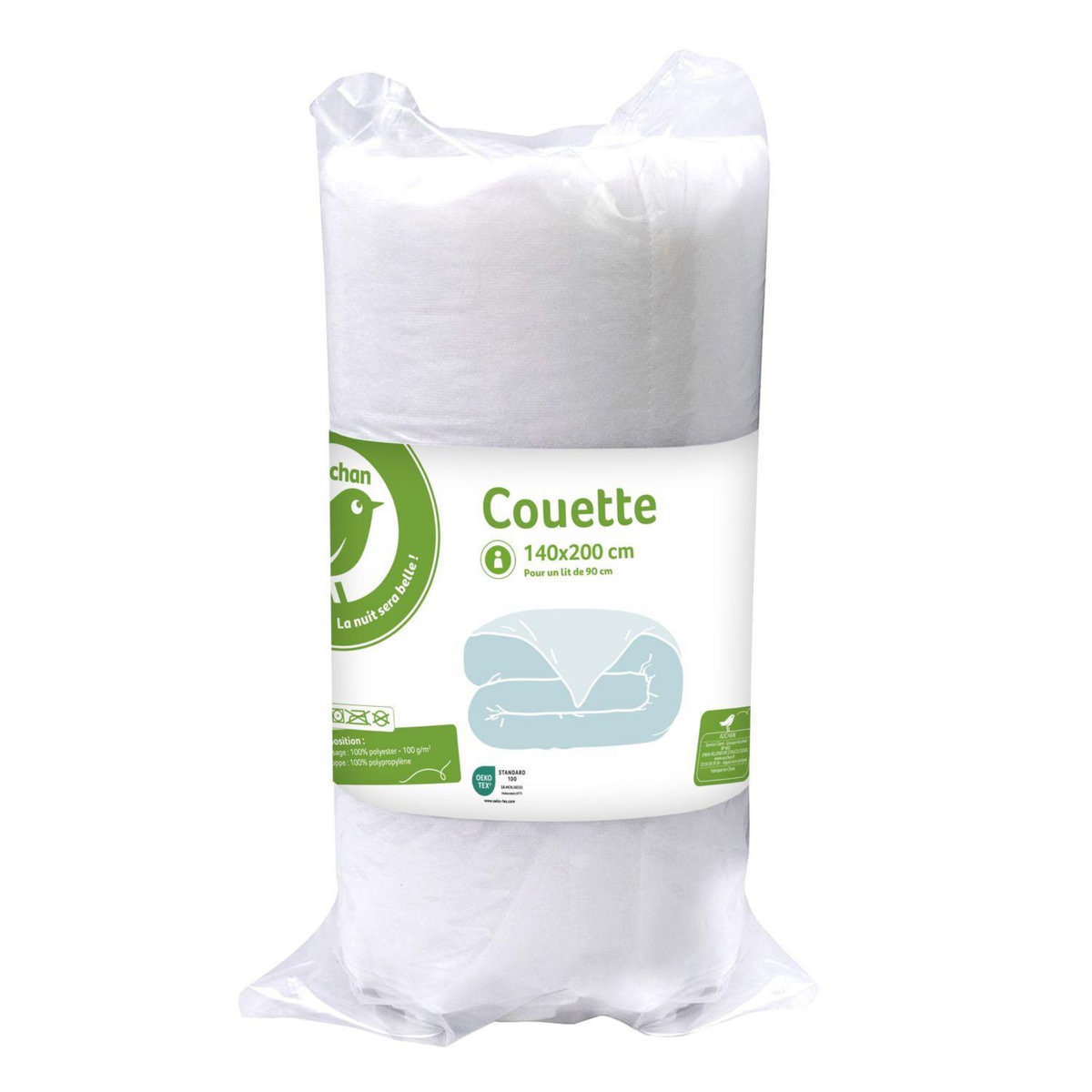 Couette légère en polyester 100g/m² 