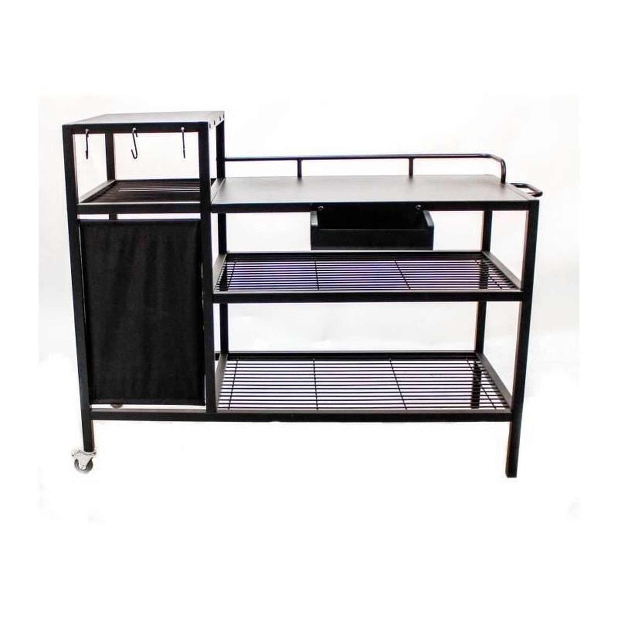 Voir la diapositive 3 : brasero Chariot pour Plancha - Acier Noir