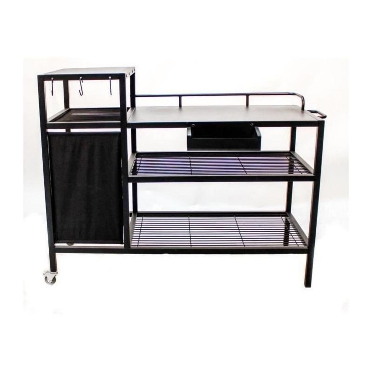 brasero Chariot pour Plancha - Acier Noir