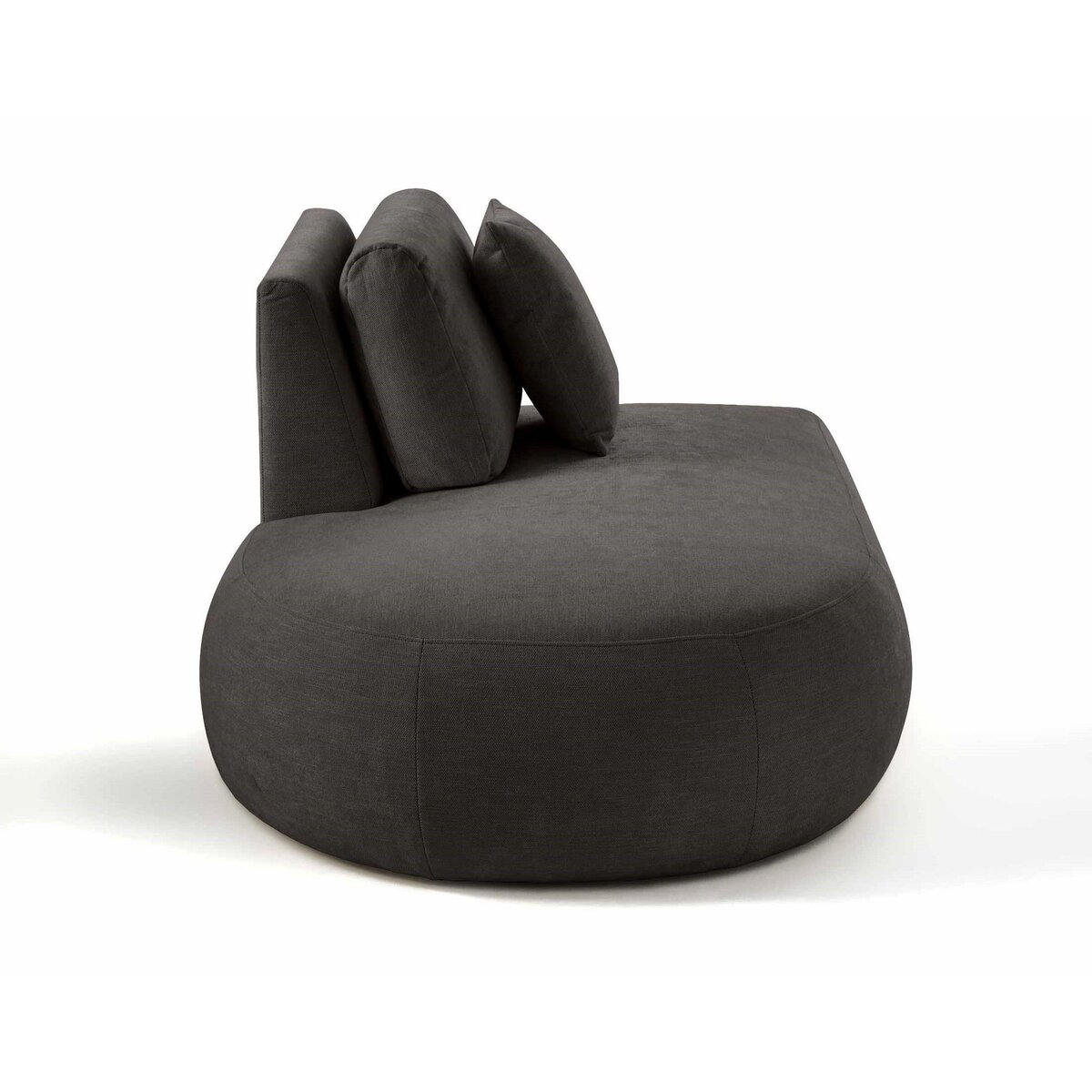 LISA DESIGN Santorini - module d'assise gauche - en tissu texturé