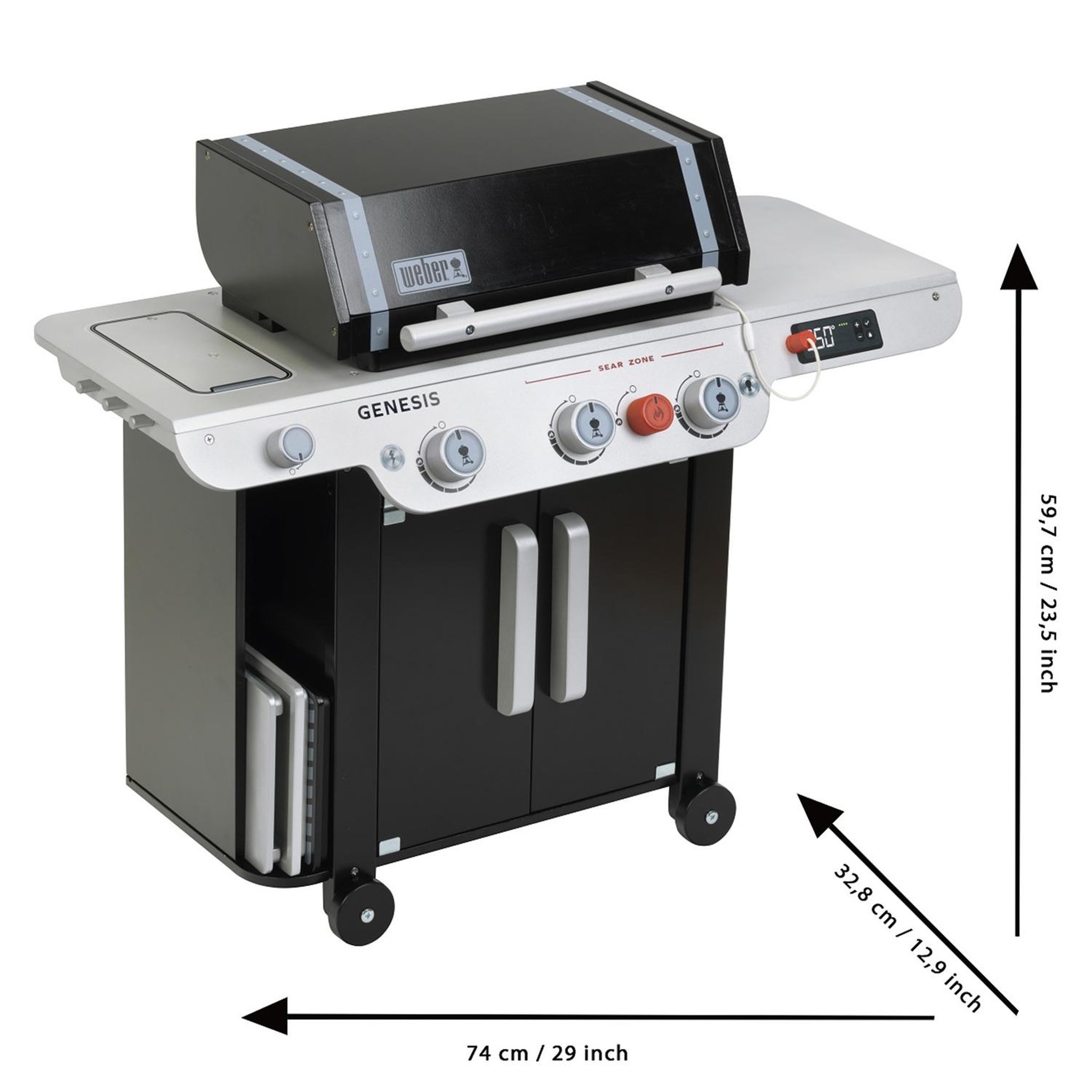 Voir la diapositive 5 : THEO KLEIN Barbecue Weber Genesis en bois (MDF)