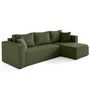 Voir la diapositive 3 : BEST MOBILIER Topaze - canapé d'angle déhoussable réversible 4 places en tissu