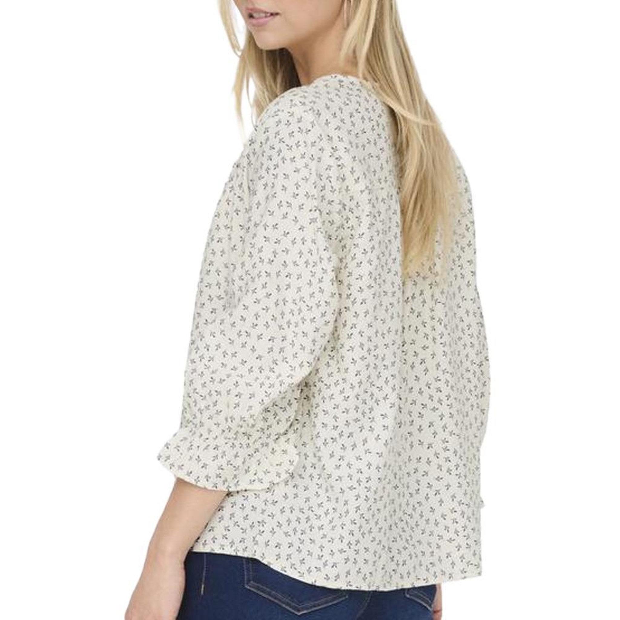 Voir la diapositive 2 : JACQUELINE DE YONG Blouse Bleu/Beige Femme JDY Sky