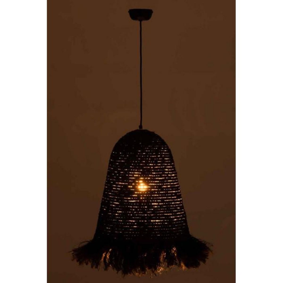 Paris Prix Lampe Suspension Design  Ozie  50cm Noir