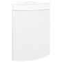 Voir la diapositive 2 : VIDAXL Panier a linge d'angle Bambou Blanc 60 L