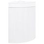 Voir la diapositive 2 : VIDAXL Panier a linge d'angle Bambou Blanc 60 L