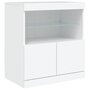 Voir la diapositive 3 : VIDAXL Buffet avec lumieres LED blanc 60x37x67 cm