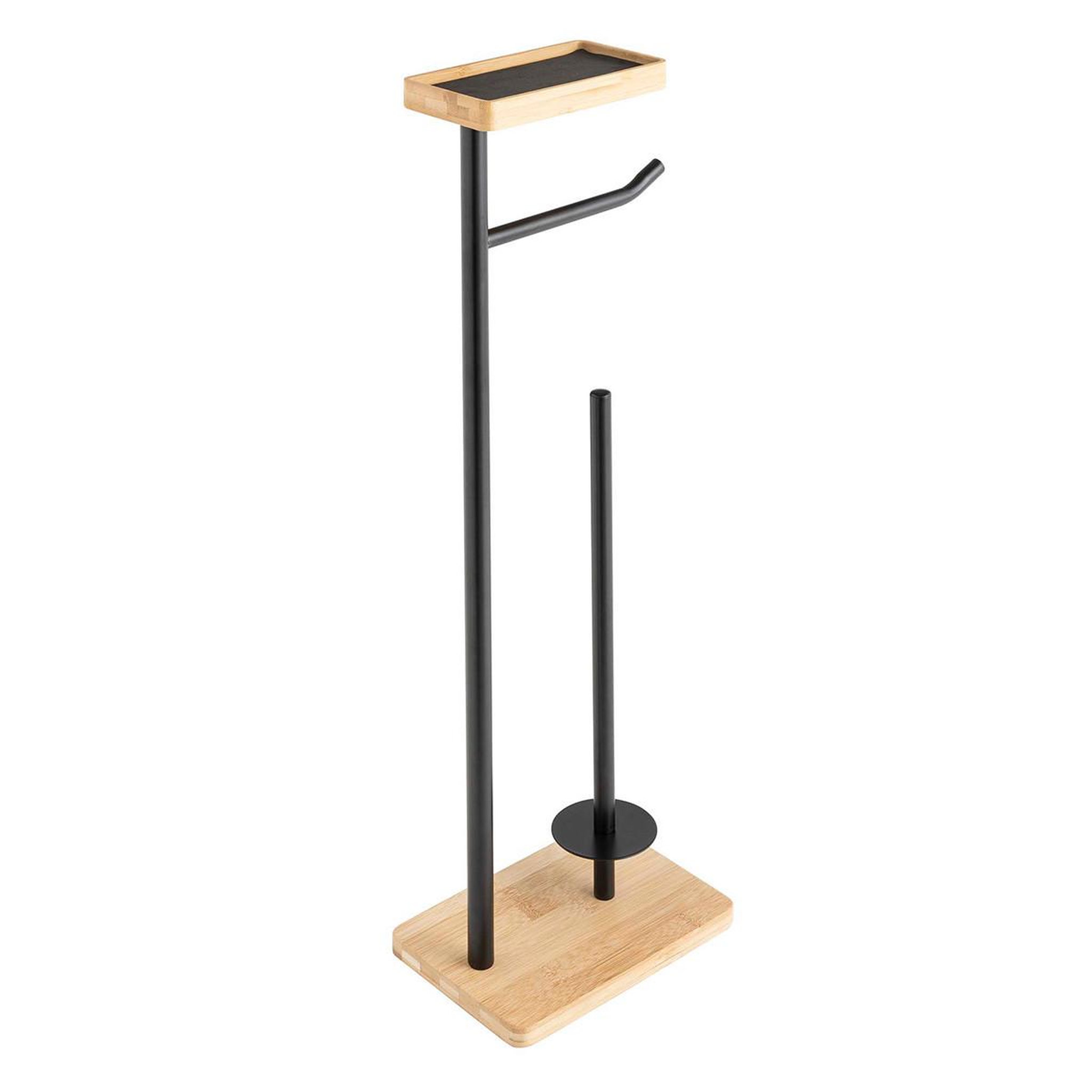 Douceur d'Intérieur Dérouleur papier wc en bambou  filano  65cm noir & naturel